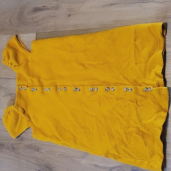 Texture Thread By Madewell Yellow Dress Size Small - Picture 6 of 7